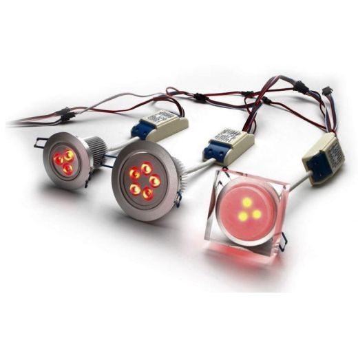 frt rgb 3w q recessed ceiling spotlight led 3 watts pwm 12 24 volts