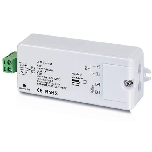 cntr rgbw mini 350ma ricevitore dimmer pwm controller striscia led corrente costante driver