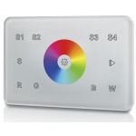 welegance rgbw z1 dmx controlador panel tacto pared 1 zona italia 503 luz tiras focos led blanco