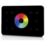 welegance rgbw z1 dmx controlador panel tacto pared 1 zona italia 503 luz tiras focos led negro