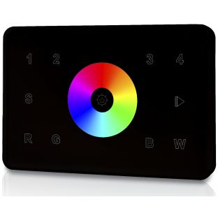 welegance rgbw z4 dmx touch panel 4 zone italia 503 nero es