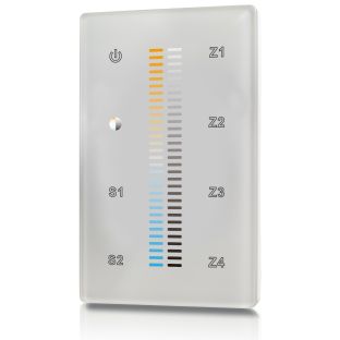 welegance tek dimm cct z4 dmx dimmer rgbw led systems touch panel muro 4 zone 503 mexico bianco es