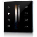 welegance tek dimm cct z4 dmx uk dimmer rgbw led systems touch panel muro 4 zone 502 uk europa nero es