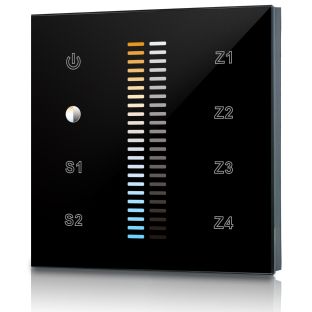 welegance tek dimm cct z4 dmx uk dimmer rgbw led systems touch panel muro 4 zone 502 uk europa nero es