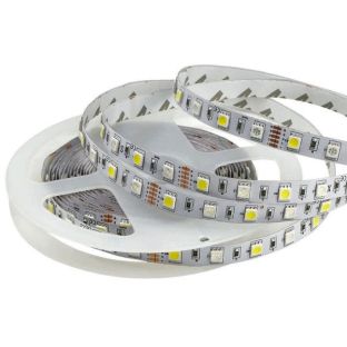 str rgbw 14w 24v smd 5050 5 meters 60 led strip 15 watts pwm 24 volts