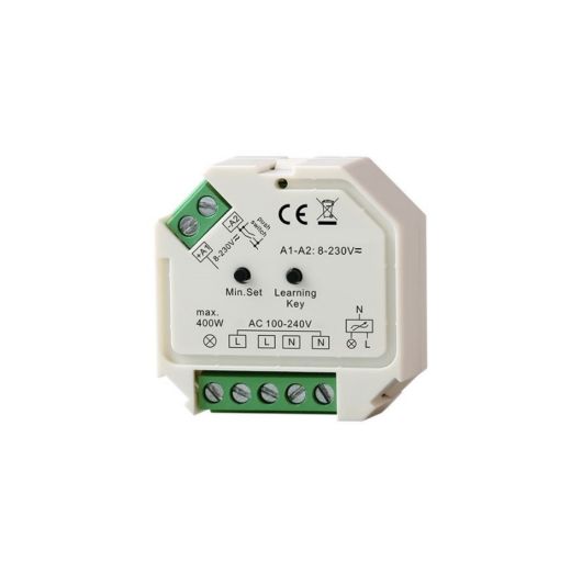 cntr push dimm 400w ac centraline elegance rf dimmer triac
