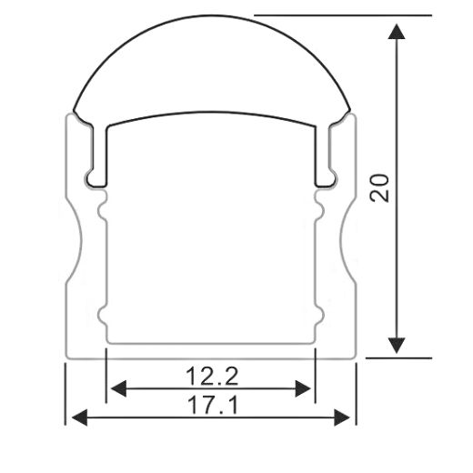 al 171 20 e accessori profili alluminio esterni