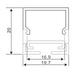 al 197 20 e accessori profili alluminio esterni