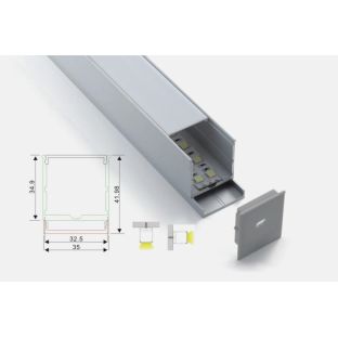 al 35 42 e accessori profili alluminio esterni