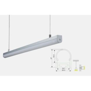 al 203 27 s accessori profili alluminio sospensione