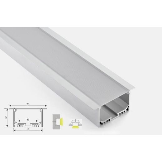 al 55 32 r accessori profili alluminio incasso