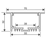 al 55 32 r accessori profili alluminio incasso