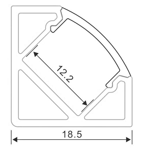 al 185 accessori profili alluminio angolari