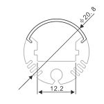 al 208 s accessori profili alluminio sospensione