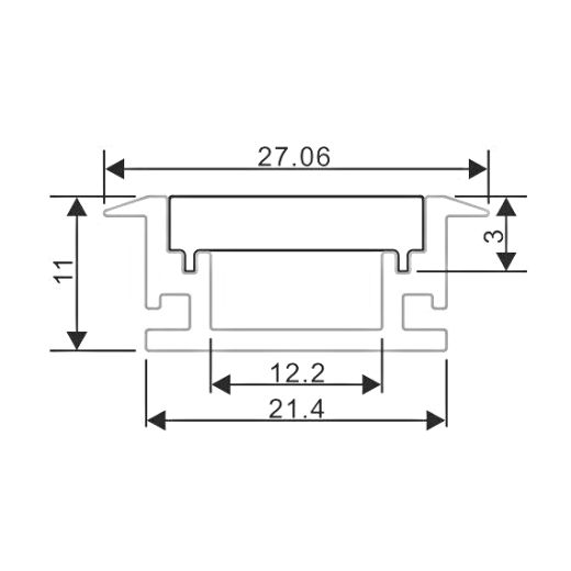 al 214 11 c accessori profili alluminio pavimento