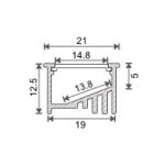 al 19 125 e accessori profili alluminio incasso esterni