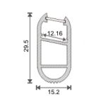 al 152 295 s accessori profili alluminio sospensione