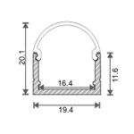 al 194 201 e1 accessori profili alluminio esterni