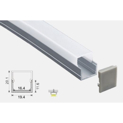 al 194 201 e2 accessori profili alluminio esterni