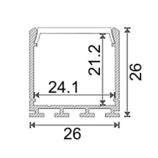 al 26 e accessori profili alluminio esterni