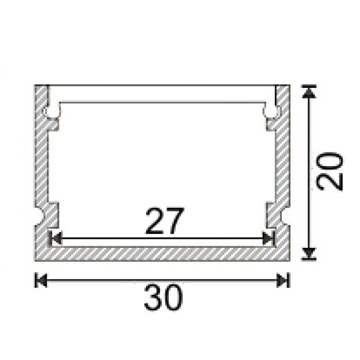 al 30 20 e accessori profili alluminio esterni