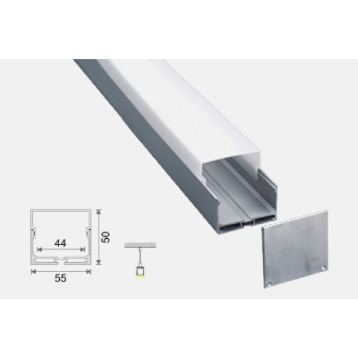 al 55 50 s accessori profili alluminio sospensione