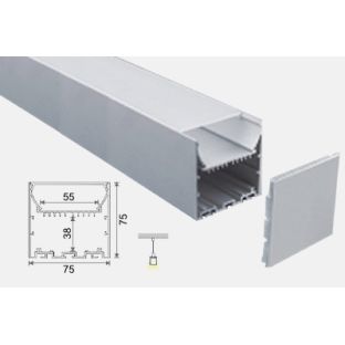 al 75 s accessori profili alluminio sospensione