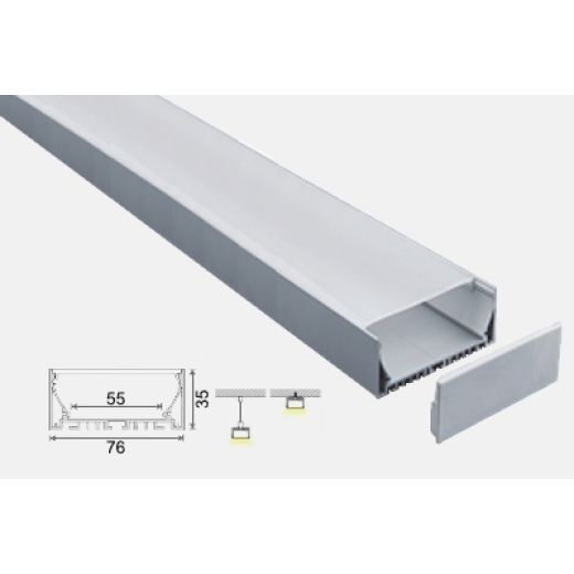 al 76 35 s accessori profili alluminio sospensione