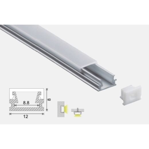 al 12 8 e accessori profili alluminio esterni