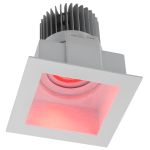 frt rgbw 8w m elegance mini micro recessed spot light artemide led dimmable rgbw 5 10 watt square lacquered white modern design chromatic effects chromotherapy