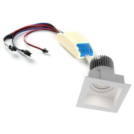 frt rgbw 8w m elegance mini micro recessed spot light artemide led dimmable rgbw 5 10 watt square lacquered white modern design chromatic effects chromotherapy