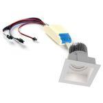 frt rgbw 8w m elegancia mini micro foco empotrable artemide led luz regulable rgbw 5 10 vatios cuadrado lacado blanco diseno moderno cromoterapia efectos cromáticos